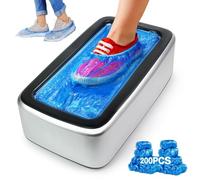 YJDayy Shoe Covers Dispenser Containing 200pcs Shoe Cover Disposable Non Slip High Quality Automatic Shoe Cover Machine with Disposable Shoe Covers for Indoors for Most Occasion and Shoes Size