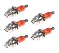 YJDOORPLAY 5 PCS BM6A Spark Ceramic Copper Core Electrode for Champion CJ8 RCJ8 Lawn Mower for SNIPPER Small Engine Replacement Parts Red 55x14mm