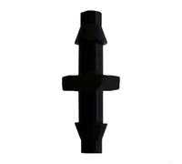 YJDOORPLAY 50 Pack Irrigation Fitting Barbed Garden Watering Connector 4mm Cross Double Barb Tee Straight Joiner For Low Pressure Drip System Greenhouse Agricultural Tubing(L2.5mm Straight Joiner)