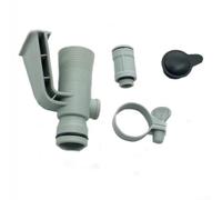 YJDOORPLAY 637R 12363 Pool Hose Adapter with Adjustable Plunger Valve for Secure Fit, Plastic Pool Accessory for Various Cleaning Systems and Hoses