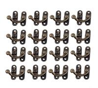 YJDOORPLAY Antique Bronze Iron Padlock Hasps Hook Lock Set for Jewelry Wooden Box Mini Storage Chest Cabinet Door Hardware 30 Pieces Set(Bronze)