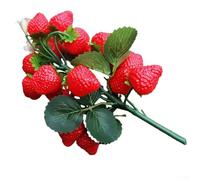 YJDOORPLAY Artificial Fruit Longan Lychee Blueberry Cherries Realistic Food Replicas Plastic Foam Fruits Kitchen Dining Room Table Centerpiece Home Decor Display(I)