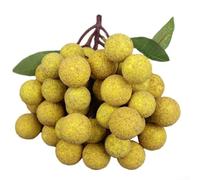 YJDOORPLAY Artificial Fruit Longan Lychee Blueberry Cherries Realistic Food Replicas Plastic Foam Fruits Kitchen Dining Room Table Centerpiece Home Decor Display(A)