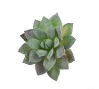 YJDOORPLAY Artificial Succulent Plants Collection for Home Decor, Lifelike Plastic Echeveria Flower Arrangement for Office Desk Table Living Room Bedroom Decoration(Frost lotus)