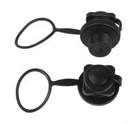 YJDOORPLAY Boat Air Valve Replacement Set, 2 Pack Screw Cap Inflation Valves for Inflatable Pool Float River Tubes, Anti-Leak Design Air Valve System for Marine Vessels (Thread Diameter 20mm)