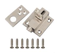 YJDOORPLAY Door Spring Bolt-Stainless Steel Automatic Gate Latch-Bounce Lock Attic Loft Ceiling Hatch Lock Catch Tool for Cabinets, Courtyard, Shed Doors