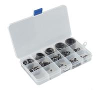YJDOORPLAY Fishing Rod Guide Ring Repair Kit 160PCS Ceramic Rod Eye Replacement Set Mixed Sizes From 3.7mm to 30mm Diameter Black Rod Building Components
