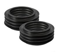 YJDOORPLAY For GEBERIT Rubber Cone Seal Low Level Flush Pipe Connector 42mm Internal Concealed Bend Plumbing Fitting Bathroom Installation Kit Black 2 Pack 119.668.00.1