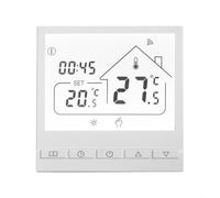 YJDOORPLAY for Smart Floor Heating Thermostat, Wi-Fi Programmable Temperature Controller with Backlight, for Electric Water Gas Systems, 16A/3A Load(3A Water and Gas)