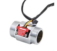 YJDOORPLAY Industrial Flow Meter G1 DN25 Water Stream Sensor Switch for Pipeline Monitoring System 3-Wire Connection Waterproof Design 1.75MPa Pressure Rating