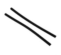 YJDOORPLAY Kitchen Oven Rack Guards Silicone Heat Resistant Shelf Edge Liner Shield Set of 2 for Safety Protection Anti-Scald Strips Dishwasher Safe(Black)