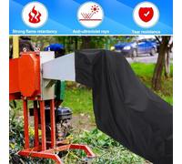 YJDOORPLAY Leaf Shredder Chip Machine Bag 24 x 48 Inches Wood Chipper Collection Sack for Garden Waste Flame Retardant UV Resistant Flexible Outdoor Yard Cleaning Equipment