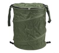 YJDOORPLAY Portable Collapsible Outdoor Trash Bin, Foldable Oxford Fabric Garbage Can for Camping, Picnics and BBQs, Weather-Resistant Waste Basket, 34x40cm, Black(Is green)