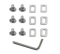 YJDOORPLAY Road Bike Pedal Cleats Set for SPD for KEO System, Bicycle Cleat Mounting Hardware Kit with M5 Screws and Washers, Professional Cycling Pedal Accessories for Mountain Bike
