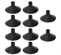 YJDOORPLAY Rubber Suction Cup Arrow Tips Replacement Practice Target Sucker Heads Kids Training Game Outdoor Fun Indoor Sports 10 Pack(Black)