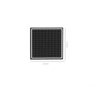 YJDOORPLAY Silicone Bar Service Mat Non-Slip Countertop Drip Tray for Coffee Maker Glass Cup Cocktail Drain Pad Kitchen Pub Accessory 3 Sizes Black(10 * 10CM)