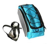 YJDOORPLAY Spacious Waterproof E Bike Trunk Bag with Reflective Piping, U Shaped Opening for Easy Access and Quick Release (Black)