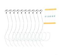 YJDOORPLAY Street Lamps Wall Lamps 10 Pieces 1-Lamp HO Scale 1:87 for Model Railway Building Layout Warm White Light 3V AC DC Compatible 20mA Steel Column Lamppost Set