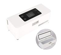 YJDQYDSH Mini Insulin Refrigerated Box,Hd Display Intelligent Temperature Portable Cooling Box,Diabetes Drug Storage Medical Car Small Refrigerator Mute/White/No Battery