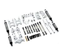 YJDTESVC 12428 12423 Upgrade Accessories Kit Shock Absorbers for Feiyue FY03 WLtoys 12428 12423 1/12 RC Buggy Car Parts(Silver)