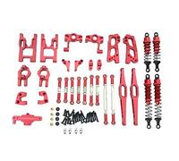 YJDTESVC 12428 12423 Upgrade Accessories Kit Shock Absorbers for Feiyue FY03 WLtoys 12428 12423 1/12 RC Buggy Car Parts(Rot)