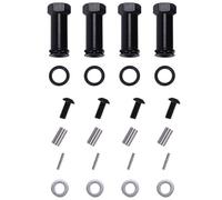 YJDTESVC 12Mm Aluminum Wheel Hex Adapters Long 29Mm Extension RC Car Conversion Parts for 1/12 Wltoys 12428 12423 Black