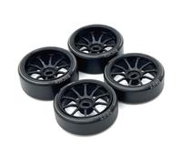 YJDTESVC 4Pcs Hard Plastic Drift Tire Tyre Metal Wheel Rim for Wltoys 284131 K969 K989 P929 Mini-Z 1/28 RC Car Upgrades Parts,3