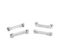 YJDTESVC 4pcs Upgrade Metal Reinforced Swing Arm for Wltoys 1/12124018 124019 1/14 144001 144010 RC Car Accessories Parts(Silver)