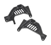 YJDTESVC CNC Aluminum Front Rear Shock Absorber Bracket Bumper Mount for 1/6 RC Crawler Axial SCX6 Jeep JLU Wrangler Upgrade Accessories(Front Shock Hoops)