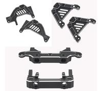 YJDTESVC CNC Aluminum Front Rear Shock Absorber Bracket Bumper Mount for 1/6 RC Crawler Axial SCX6 Jeep JLU Wrangler Upgrade Accessories(Fromt Bumper Mount)