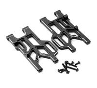 YJDTESVC Metal Rear Suspension Arm Swing Arm for Arrma 1/8 Mojave 4S 4X4 BLX RC Car Upgrade Parts(Schwarz)