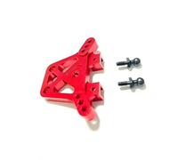 YJDTESVC NEW Metal Upgrade Parts Kit Caster Block Steering Blocks Suspension Arm for Trxs LaTrax Teton 1/18 RC Car(Rear shock Red)