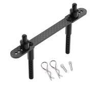 YJDTESVC RC Car Body Post Mounts Metal Alloy Front and Rear Shell Column for Axial SCX10 II 90046 90047 1/10 RC Crawler Car Parts(Front Black)