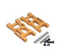 YJDTESVC RC Car Parts Front Suspension Arms Metal Swing Arms For Wltoys 1/14 144010 144001 144002 1/12 124016 124017 124018 124019(Gold)