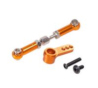 YJDTESVC Remote Control Car Metal Upgrade Steering Rod Steering Linkage Servo Arms For MJX Hyper go 1/16 16207 16208 16209 16210 H16(Gold)