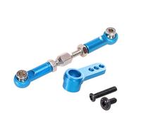 YJDTESVC Remote Control Car Metal Upgrade Steering Rod Steering Linkage Servo Arms For MJX Hyper go 1/16 16207 16208 16209 16210 H16(Blau)