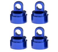 YJDTESVC T89C 4PCS Machined Alloy Shock Caps Shock Bladder Bottoms Washers Pivot Balls for Slash 2WD 4WD,Blue