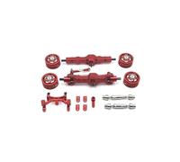 YJDTESVC WPL 1/10 C74 remote control car accessories metal upgrade axle steering gear seat wheel hub drive shaft upgrade parts(Rot)