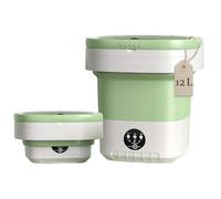 YJDZ Portable Washing Machine, Upgraded 13L Washer and Dryer, Deep Cleaning of Underwear, Socks, Lavadora Portatil, for Apartment, Dorm, Hotels, RV, Travel Laundry(Green)