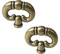 Yjemle 2 Pcs Antique Bronze Ring, Vintage Style Drawer Knob Ring with Back Plate Antique Black Bronze Drawer Pull Dresser Pull Cabinet Knob Kitchen Door Knob Hardware Cabinet Hardware