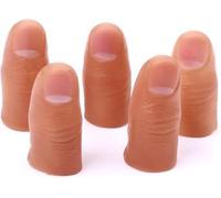 Yjemle 5 Pcs Hard Thumb Tip Finger Fake Magic Tricks, Close up Magic Appear Vanish Magic Fake Finger Trick Prop for Magicians Novelty Accessories Magic Supplies