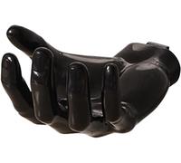 Yjemle Black Metal Wall Hooks, Unique Hand Shape Key Hanger, Decorative Wall-Mounted Storage Hooks, Utility Hooks