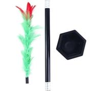 Yjemle Black Stick to Rose Magic Tricks Set Magic Wand to Flower Easy Magic Tricks Funny Toys Show Performance Prop for Adults Teenagers Magician Accessories Novelty Magic Kits
