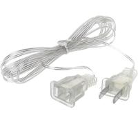 Yjemle White String Extension Lights Transparent Cable Extension Cord Plug Lamp Extension Cord Invisible Extension Plug Light Accessory Extender Wire for Indoor Outdoor,Clear Extension Cords
