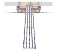 YJEUZCD Commercial Slide Conveyor, 330lbs Capacity Stainless Steel Roller Track, Tool-Free Expandable Cargo Unloading(Silver-(W)50cm,(L)300cm)