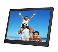 YJF-SMXK 15-Inch Digital Photo Frame High Resolution LCD 1280 * 800 IPS Picture Video Frame Calendar, Alarm Clock, Supports Multiple File Formats and External USB and SD Card,Black