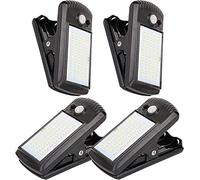 YJFWAL 4 Pack Solar Lights Outdoor 40 LED 3 Modes Clip on Lights Outdoor Solar Security Light Solar Motion Sensor Lights IP 65 Waterproof Solar Wall Lights for Backyard, Garage, Deck, Garden Fence