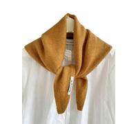 YJHLY Orange Acrylic Knitted Triangular Scarf Women Headscarf Multi-Functional Warm Scarf