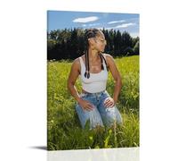 YJHXYCCS Alicia Keys Famous Singer Music Album Cover Series Canvas Poster Wall Art Decorative Painting Bedroom Painting Posters24x36inch(60x90cm) Frame-style