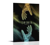 YJHXYCCS Sam Smith Famous Singer Music Album Cover Series Canvas Poster Wall Art Decorative Painting Bedroom Painting Posters16x24inch(40x60cm) Frame-style
